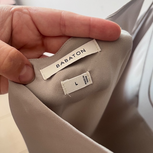 Babaton Everly blouse with mesh detail (grey, size large) - Picture 7 of 7